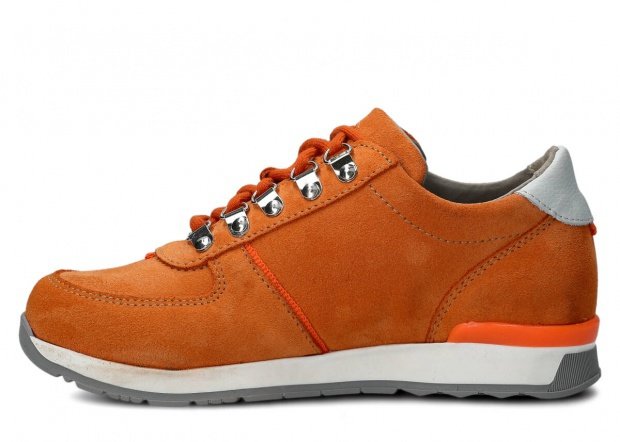 Shoe NAGABA 313 orange velours leather