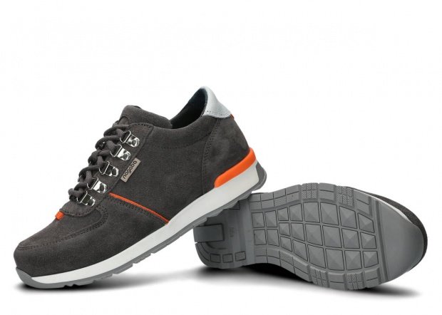 Shoe NAGABA 313 graphite velours leather