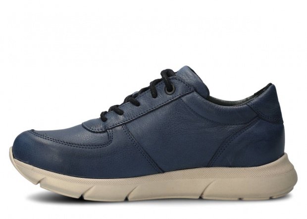 Shoe NAGABA 126 navy blue rustic leather