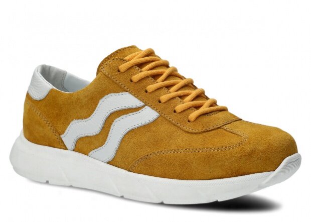 Shoe NAGABA 127 yellow velours leather