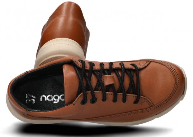 Shoe NAGABA 125 ginger blue leather
