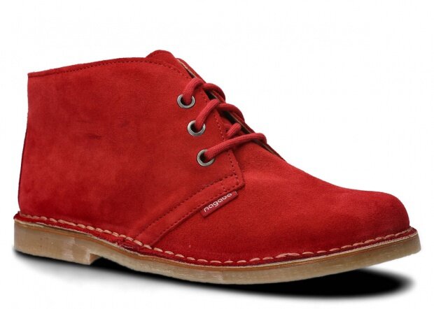 YOUTH BOOT MODEL 082 RED VELOURS - SIZE 41