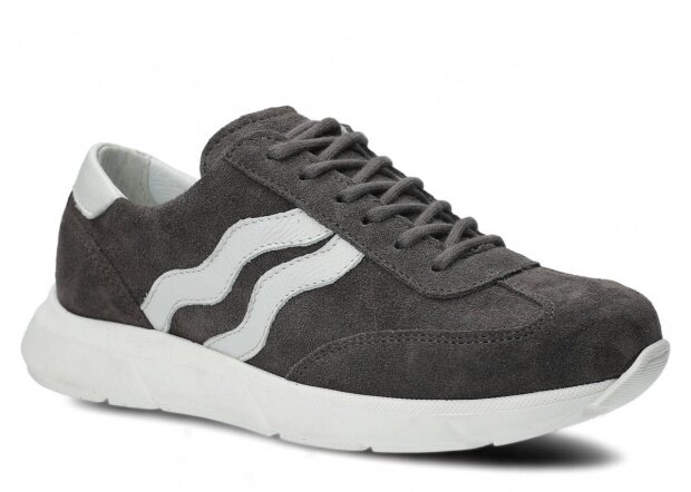 Shoe NAGABA 127 graphite velours leather