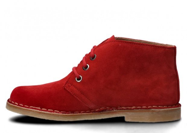 YOUTH BOOT MODEL 082 RED VELOURS - SIZE 41
