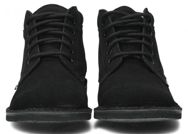Men's ankle boot NAGABA 076 black velours leather