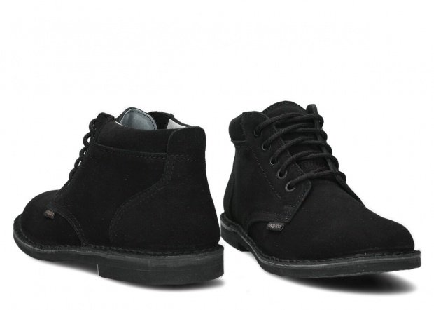 Men's ankle boot NAGABA 076 black velours leather