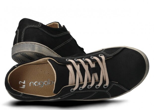 Shoe NAGABA 315 black samuel leather