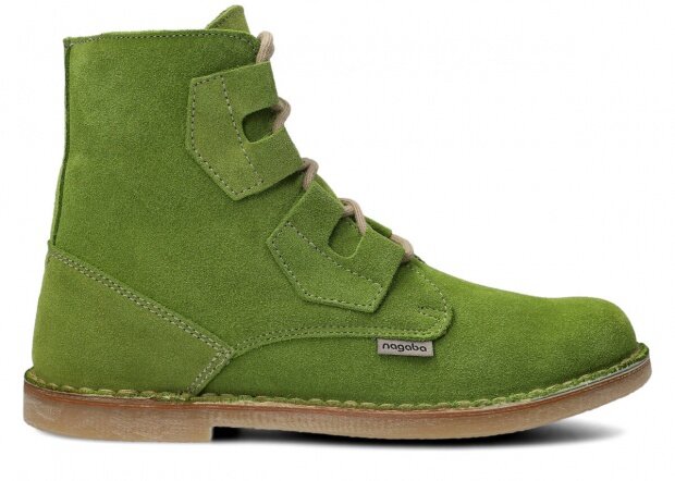 Men's ankle boot NAGABA 188 light green velours leather