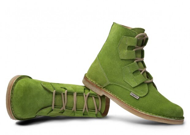 Ankle boot NAGABA 187 light green velours leather