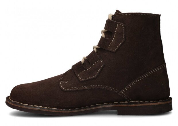 Ankle boot NAGABA 187 brown velours leather