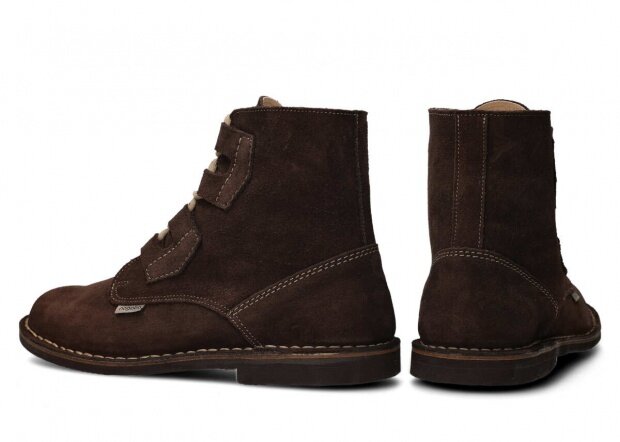Ankle boot NAGABA 187 brown velours leather