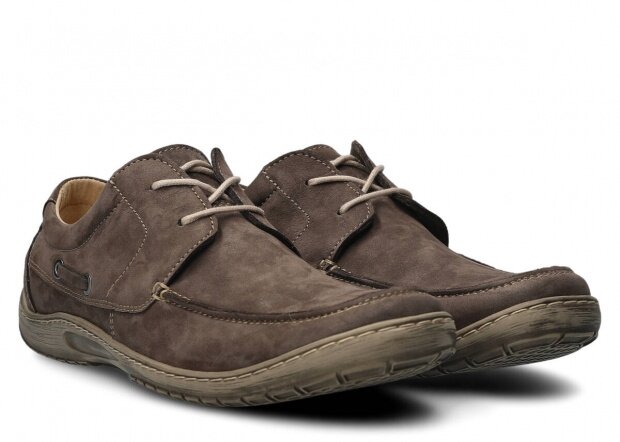 Men's shoe NAGABA 421 olive samuel leather