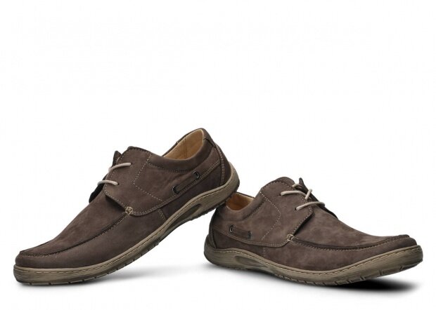 Men's shoe NAGABA 421 olive samuel leather