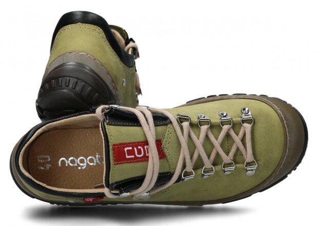 Trekking shoe NAGABA 054 green barka leather