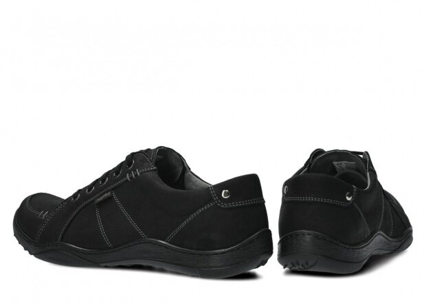 Men's shoe NAGABA 406 black samuel leather