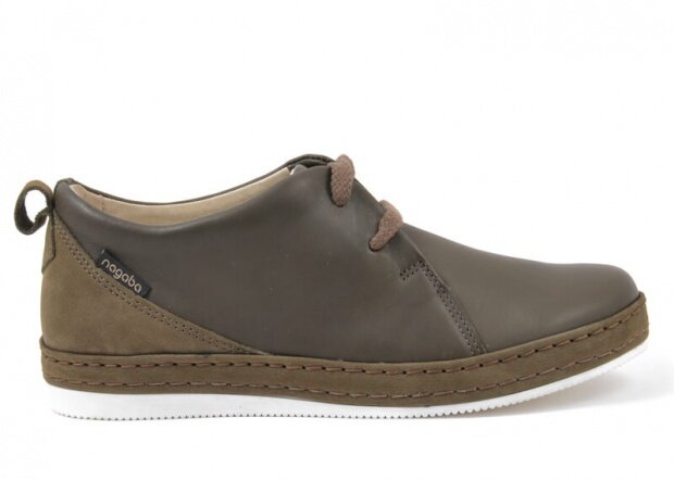 Shoe NAGABA 381/1 khaki sovage leather