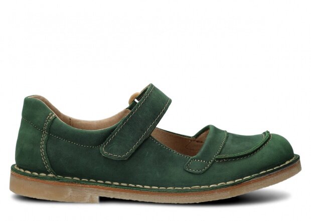 Women's shoe NAGABA 131 TOBE green crazy leather