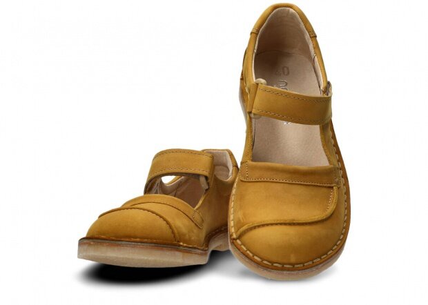 Women's shoe NAGABA 131 TOBE yellow crazy leather