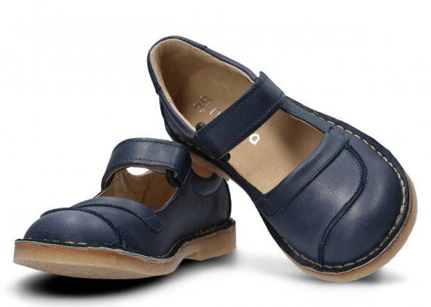 Women's shoe NAGABA 131 TOBE navy blue rustic leather