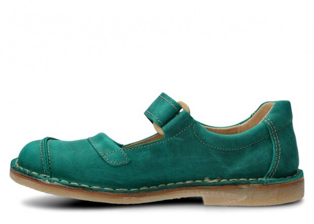 Women's shoe NAGABA 131 TOBE emerald crazy leather