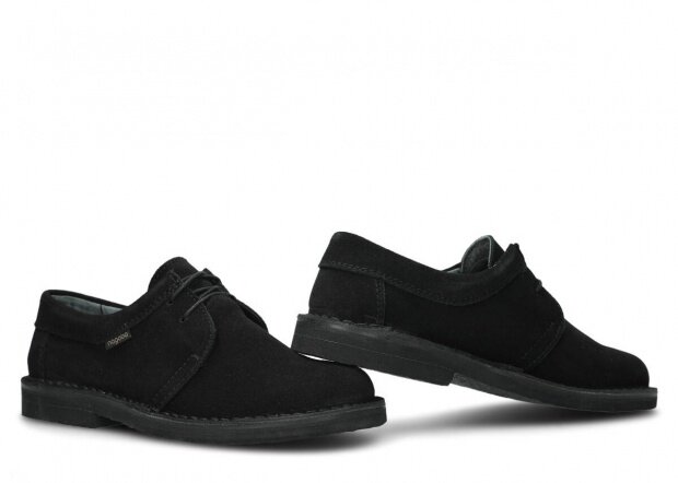 Men's shoe NAGABA 077 black velours leather