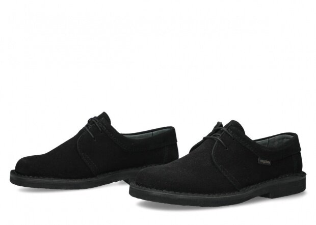 Men's shoe NAGABA 077 black velours leather