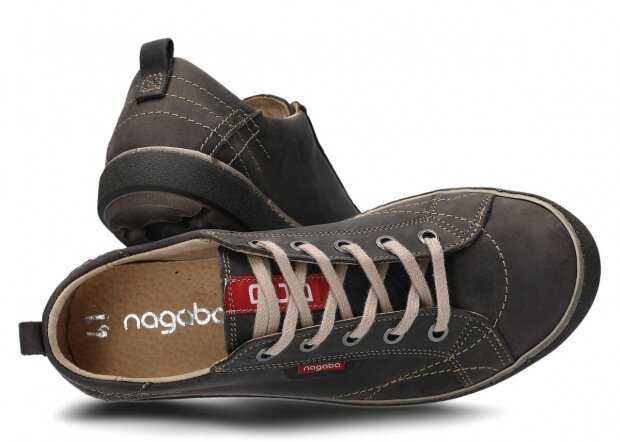 Shoe NAGABA 243 graphite crazy leather