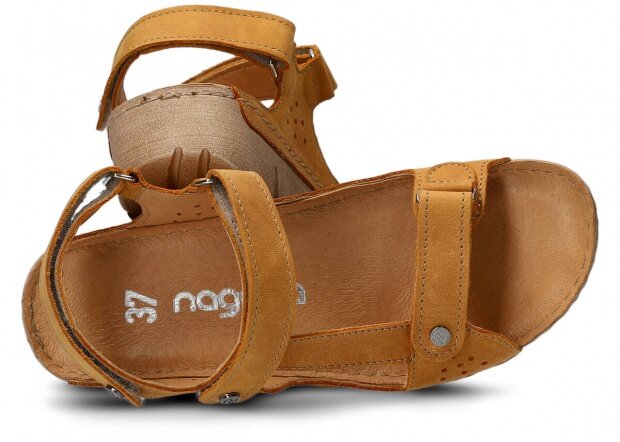 Women's sandal NAGABA 306 yellow parma leather