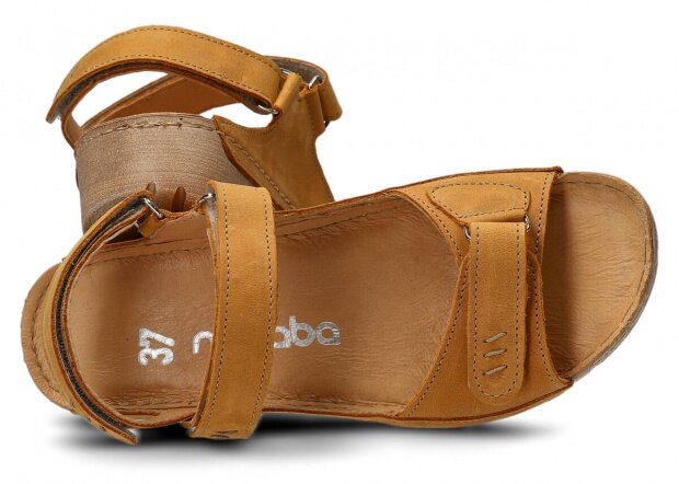 Women's sandal NAGABA 359 yellow parma leather