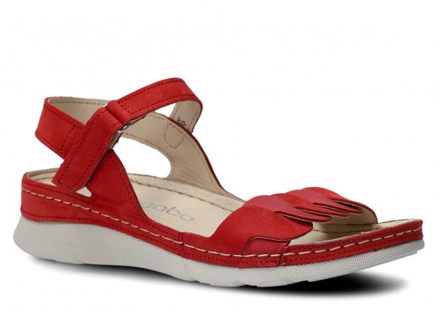 Women's sandal NAGABA 101 red samuel leather