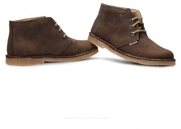 Men's ankle boot NAGABA 075 olive crazy leather