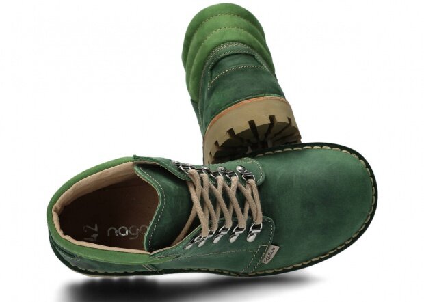 Hiking boot NAGABA 112 green crazy leather