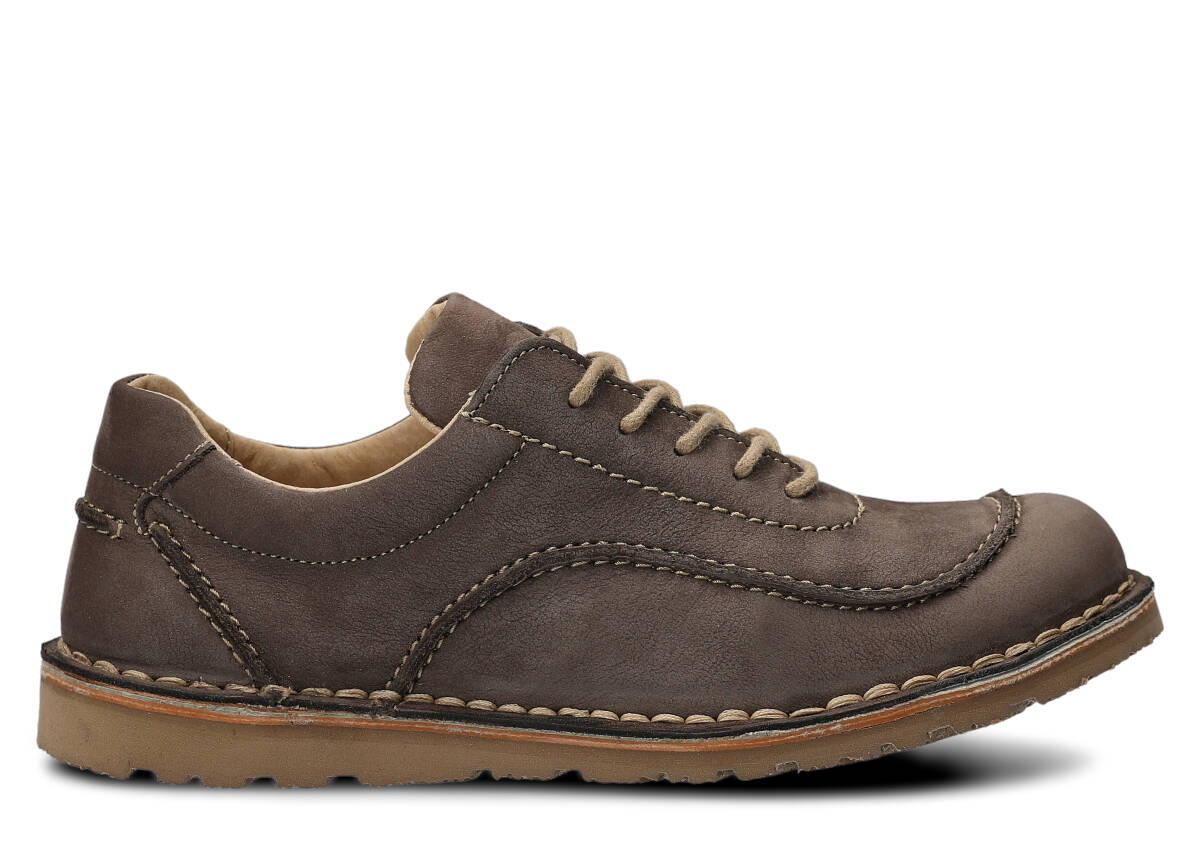 Shoe NAGABA 130 olive samuel leather - Shoes - Nagaba