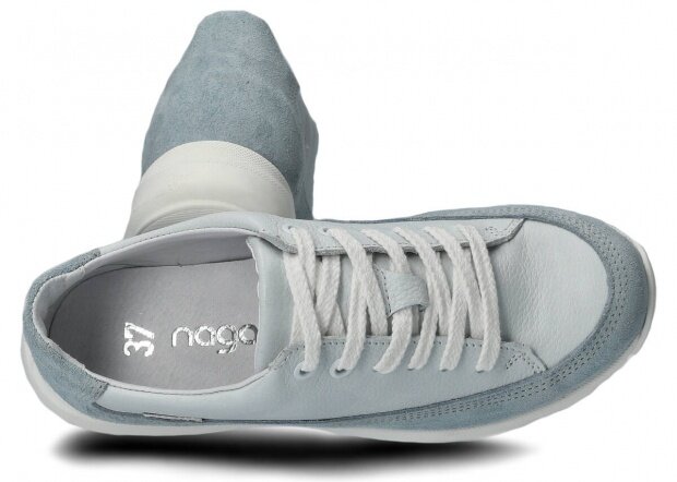 Shoe NAGABA 125 blue velours leather