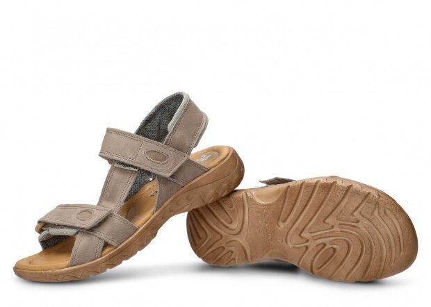 Women's sandal NAGABA 168 beige parma leather