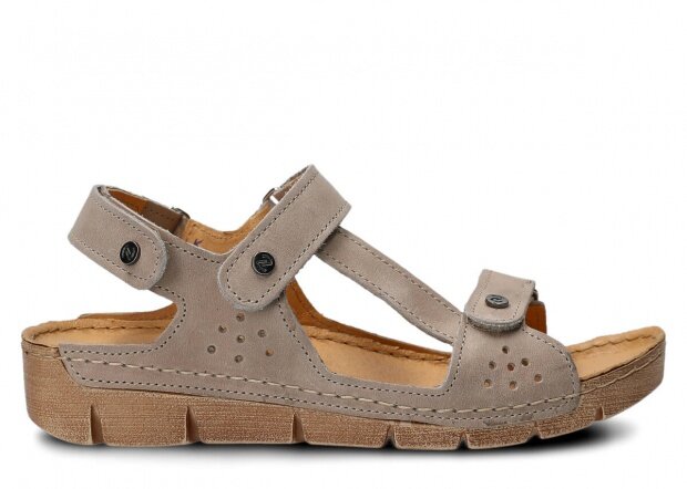 Women's sandal NAGABA 306 beige parma leather