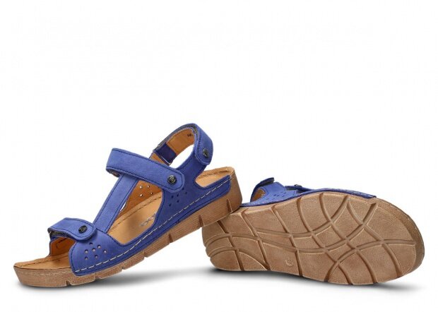 Women's sandal NAGABA 306 cornflower parma leather