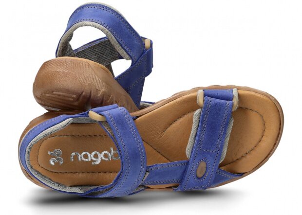 Women's sandal NAGABA 168 cornflower parma leather