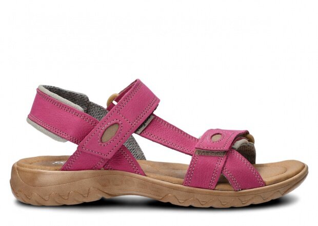 Women's sandal NAGABA 168 pink rustic leather