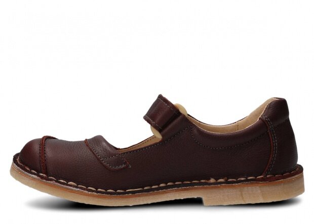 Women's shoe NAGABA 131 TOBE burgundy faeda leather