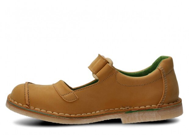 Women's shoe NAGABA 131 yellow nubuk vegan 