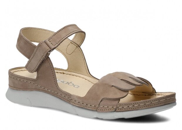 Women's sandal NAGABA 101 beige samuel leather