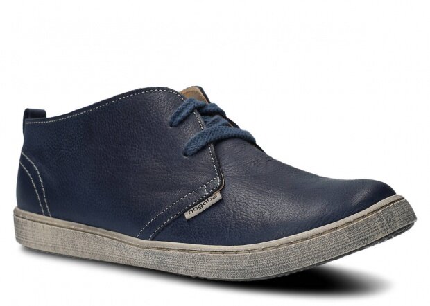 Shoe NAGABA 268 navy blue rustic leather