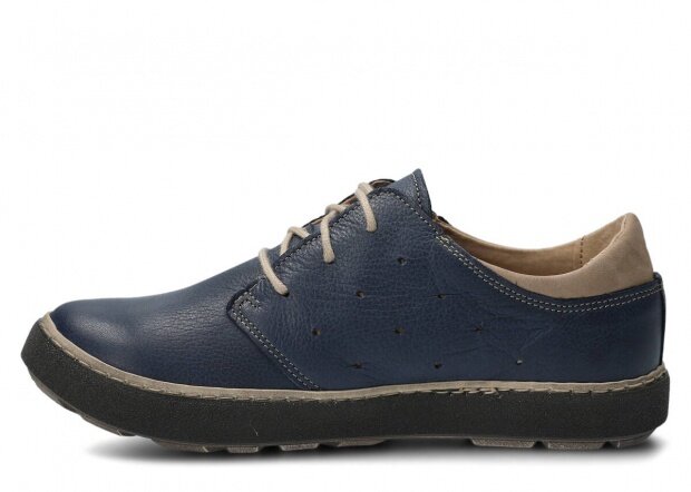 Shoe NAGABA 289 navy blue rustic leather