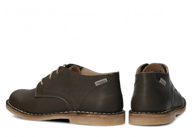 Shoe NAGABA 096 khaki sovage leather