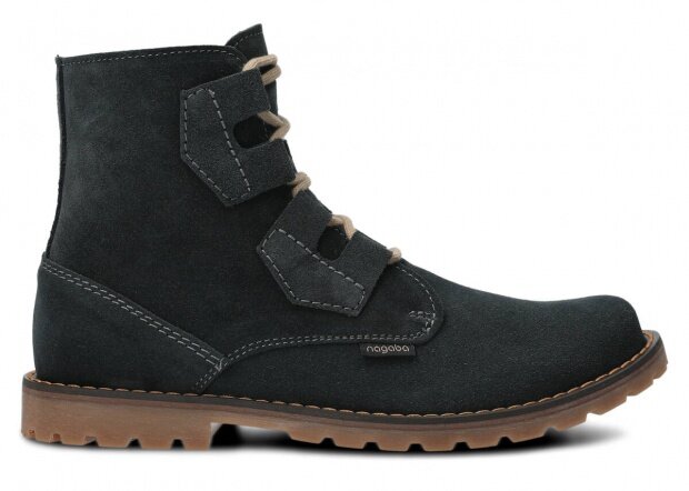 Men's ankle boot NAGABA 488 TLBE graphite velours leather