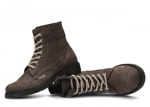 Women's ankle boot NAGABA 335 olive samuel leather