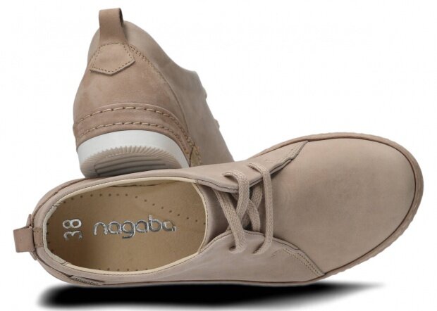 Shoe NAGABA 381/1 beige sovage leather