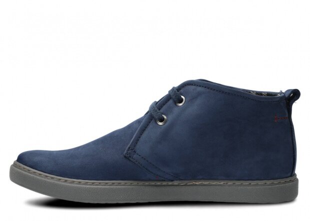 Men's ankle boot NAGABA 425 navy blue samuel leather
