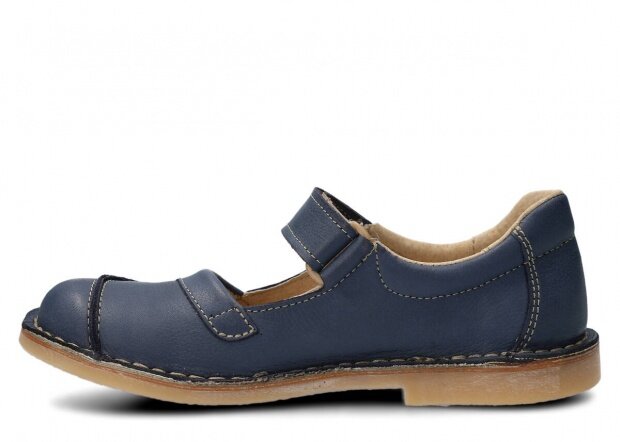 Women's shoe NAGABA 131 TOBE navy blue rustic leather